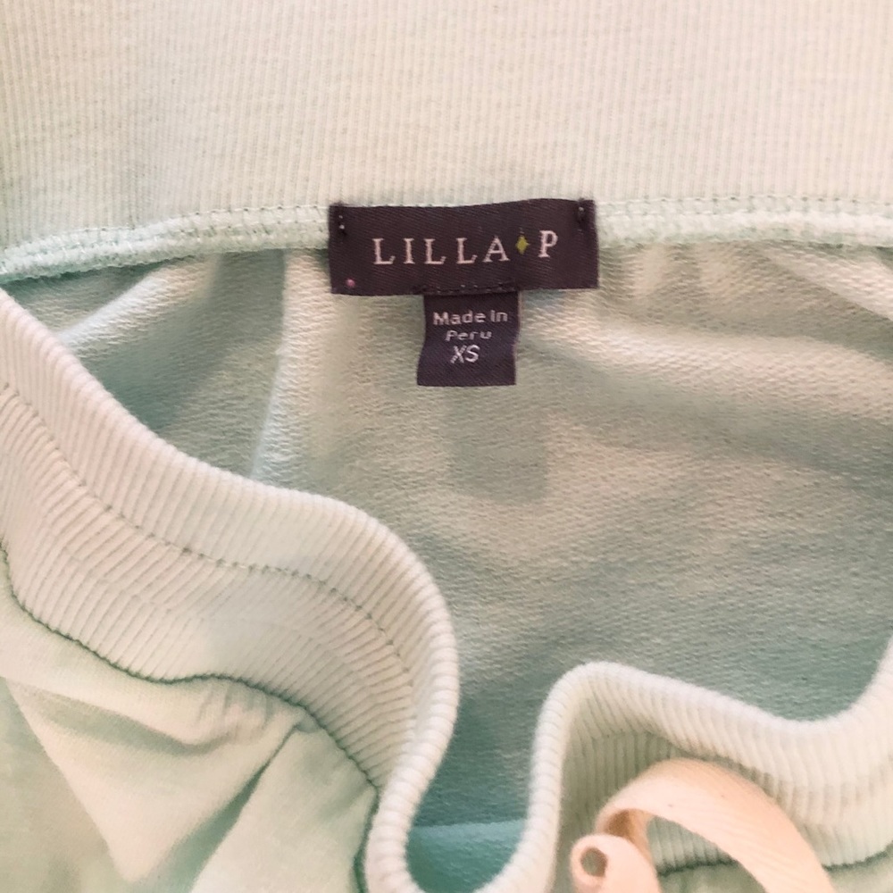 LILLA P. Mint Green French Terry Drawstring Skirt - Picture 3 of 7